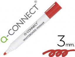 Rotulador pizarra blanca Q-Connect punta redonda tinta roja